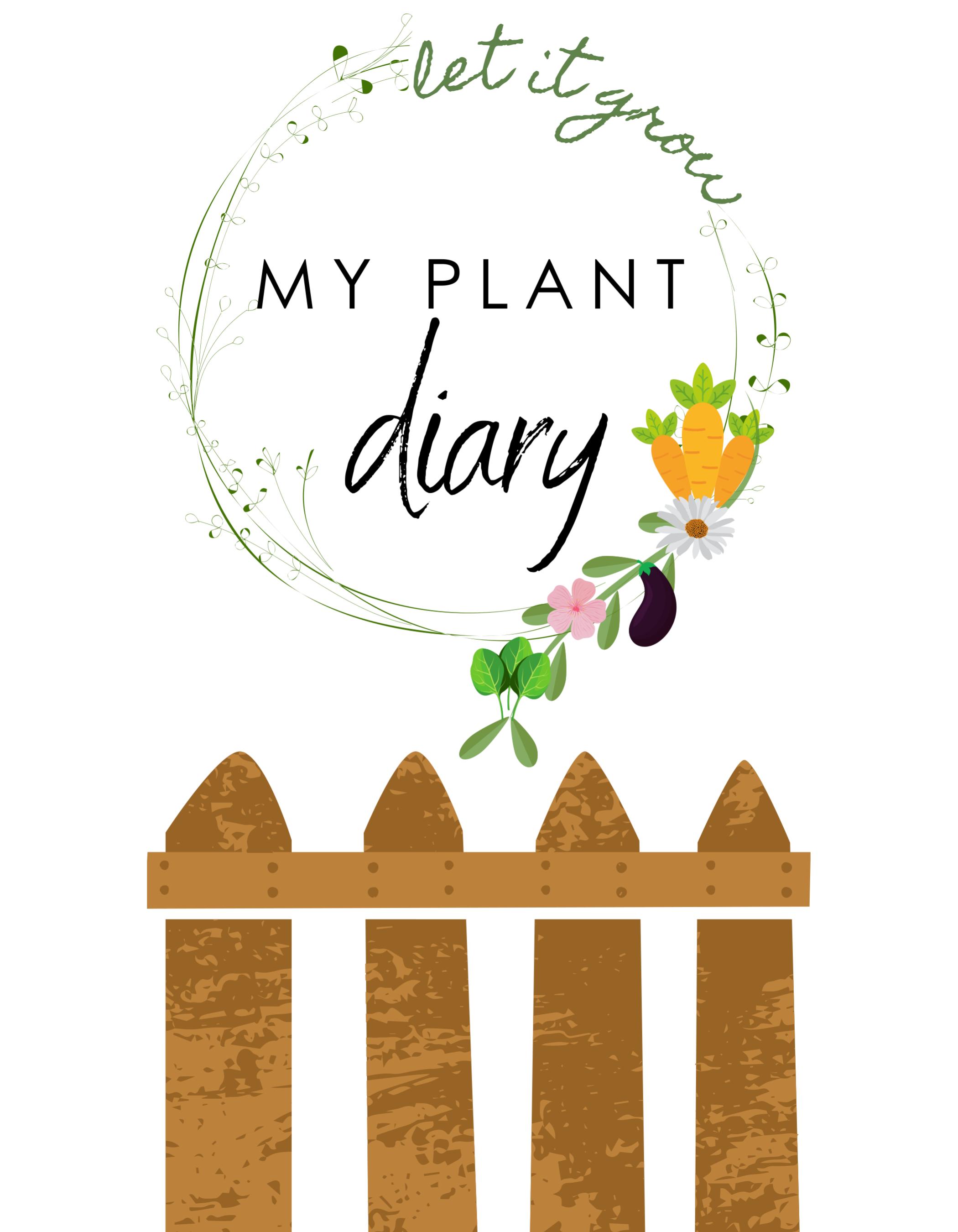 My Plant Diary gardening logbook cover by Sow Motion